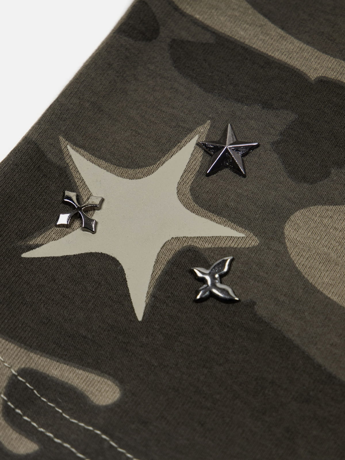 CAMO Studded Off-Shoulder Tube Top