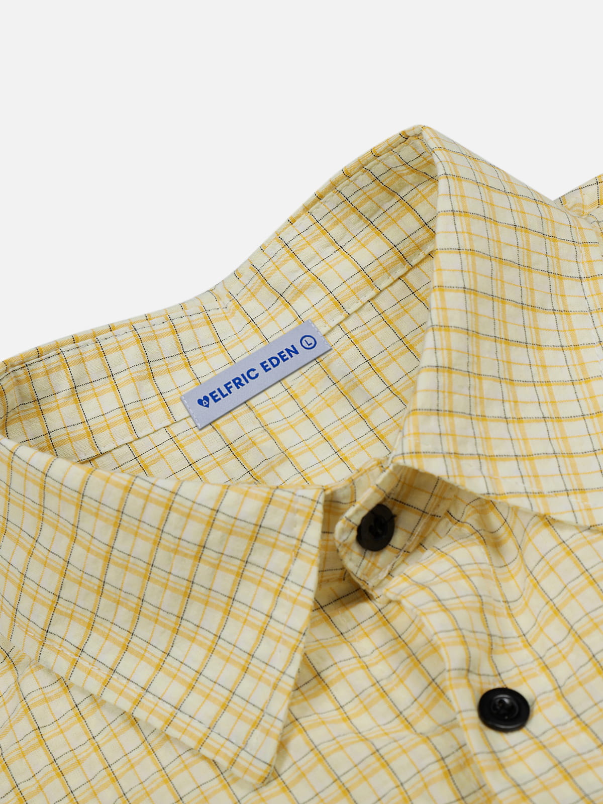 Cat Sketch Plaid Short Sleeve Shirt