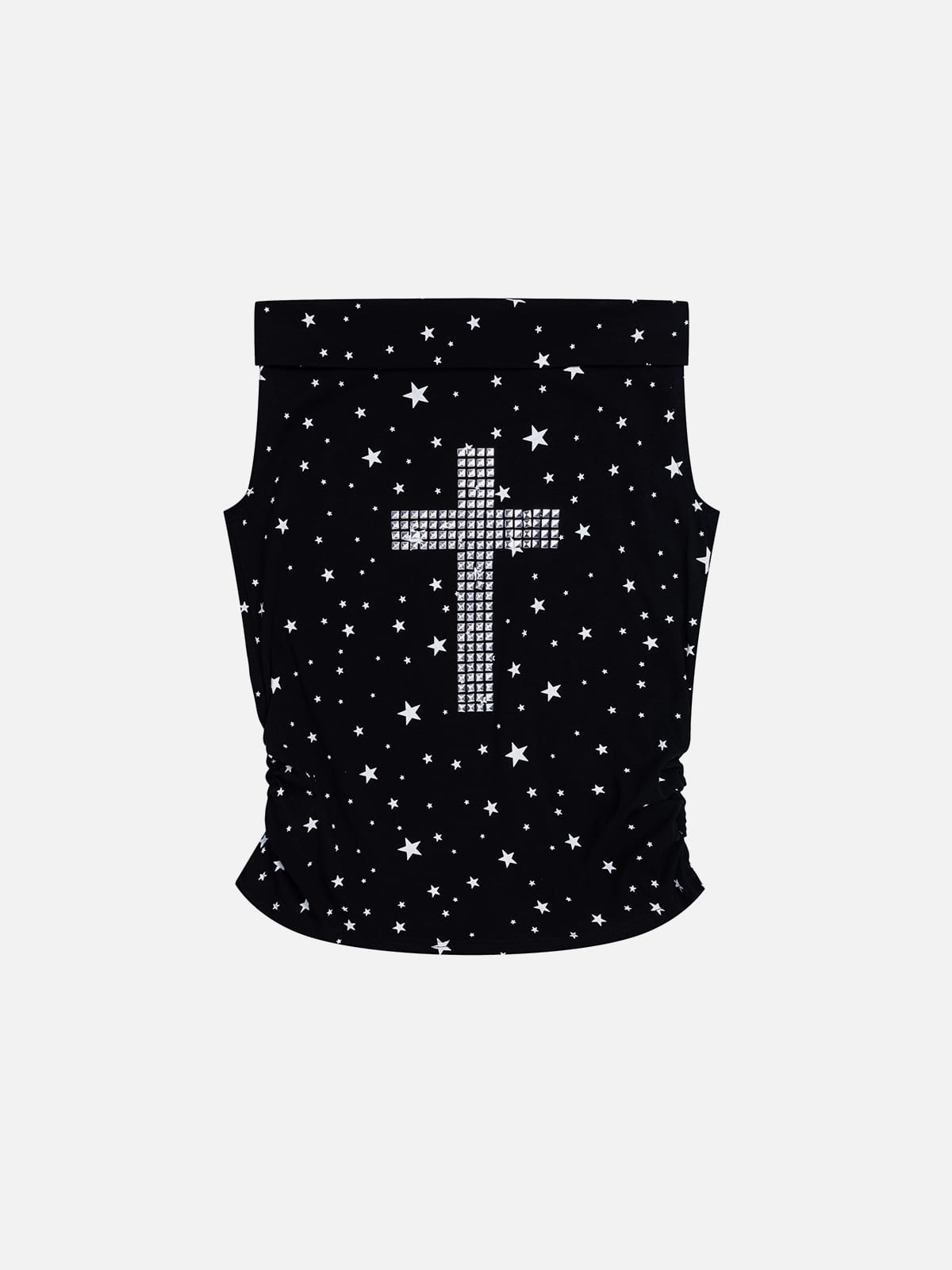 Studded Cross Tube Top