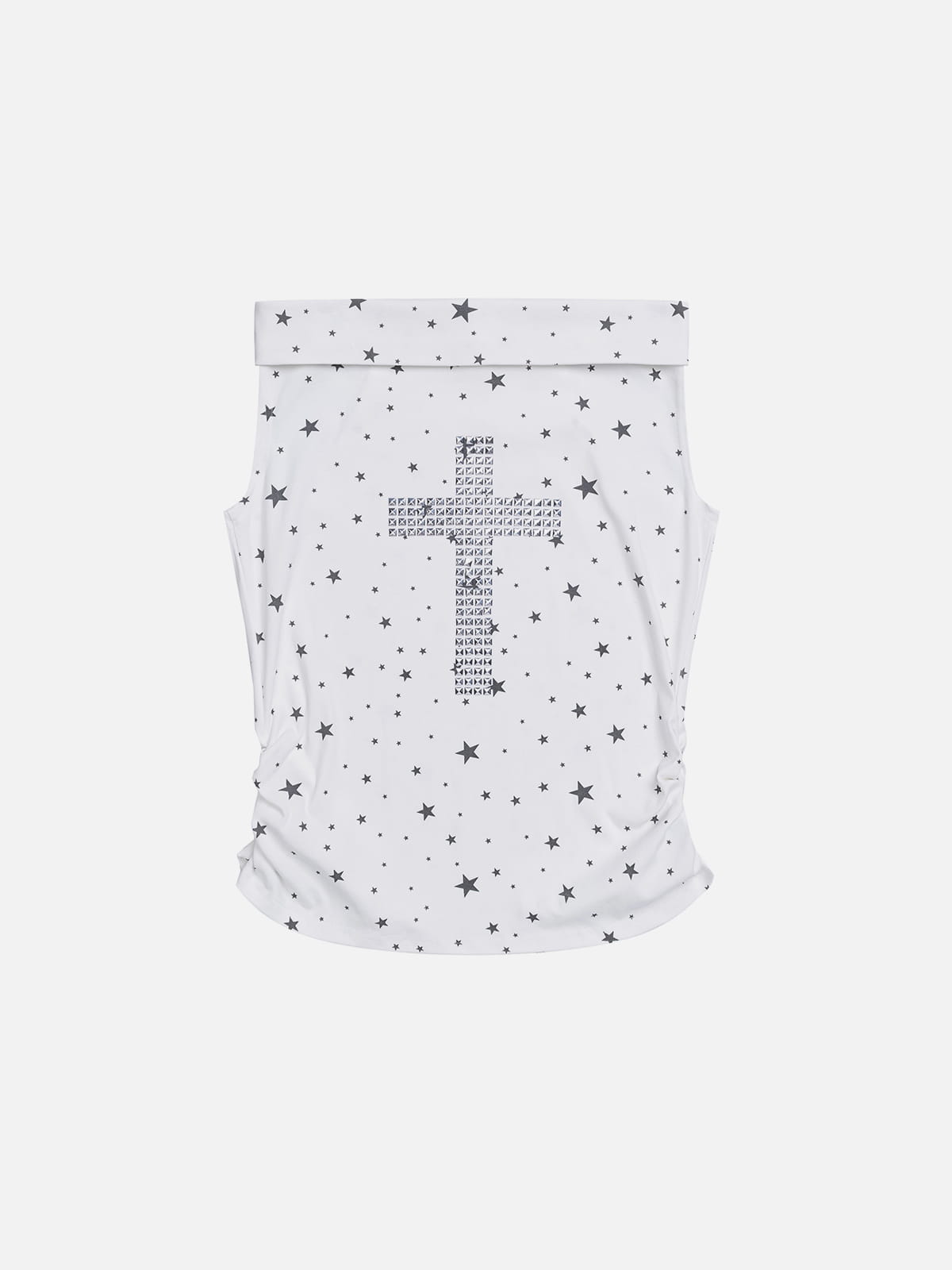 Studded Cross Tube Top
