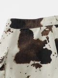 Cow Pattern Mini Jorts