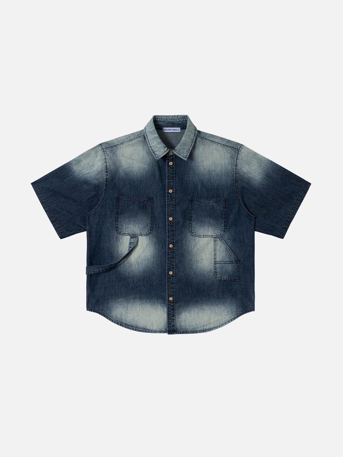 Washed Pocket Short Sleeve Shirt