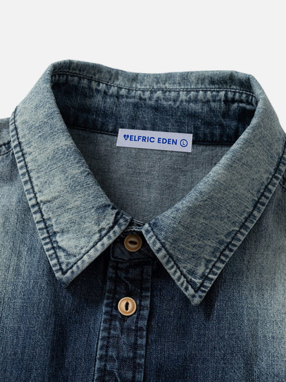Washed Pocket Short Sleeve Shirt