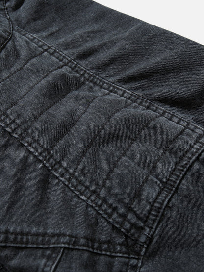 Washed Denim Short Sleeve Shirt