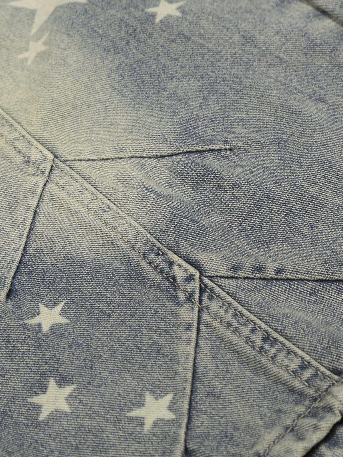 Star Print Longline Jorts