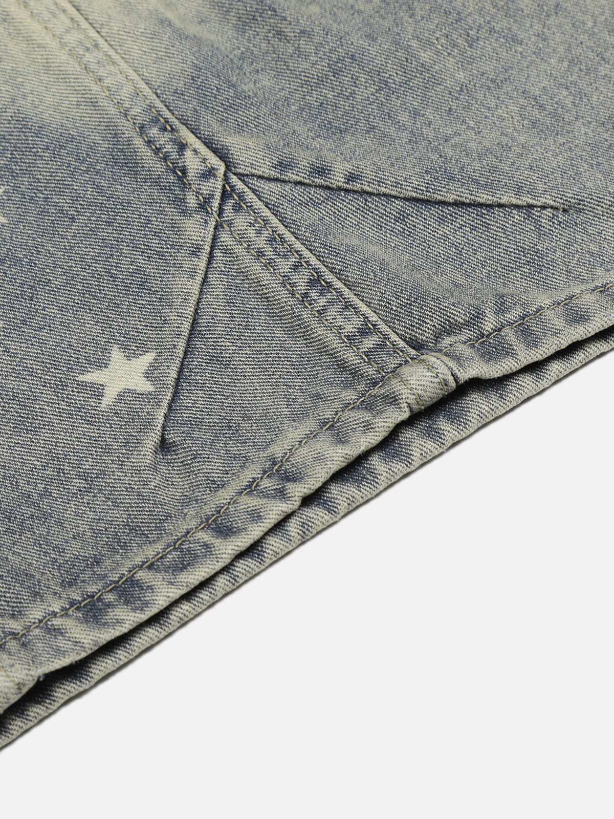 Star Print Longline Jorts