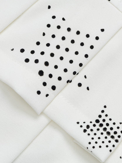 Polka Dot Pleated Skirt