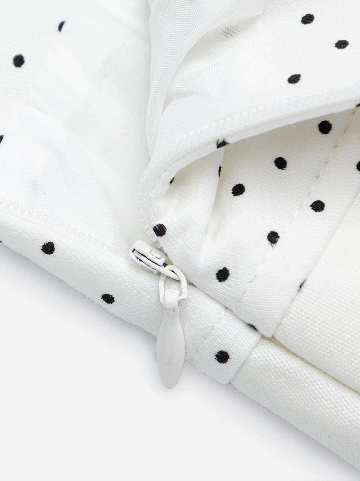 Polka Dot Pleated Skirt
