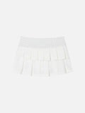Polka Dot Pleated Skirt