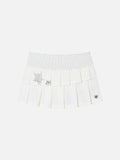 Polka Dot Pleated Skirt