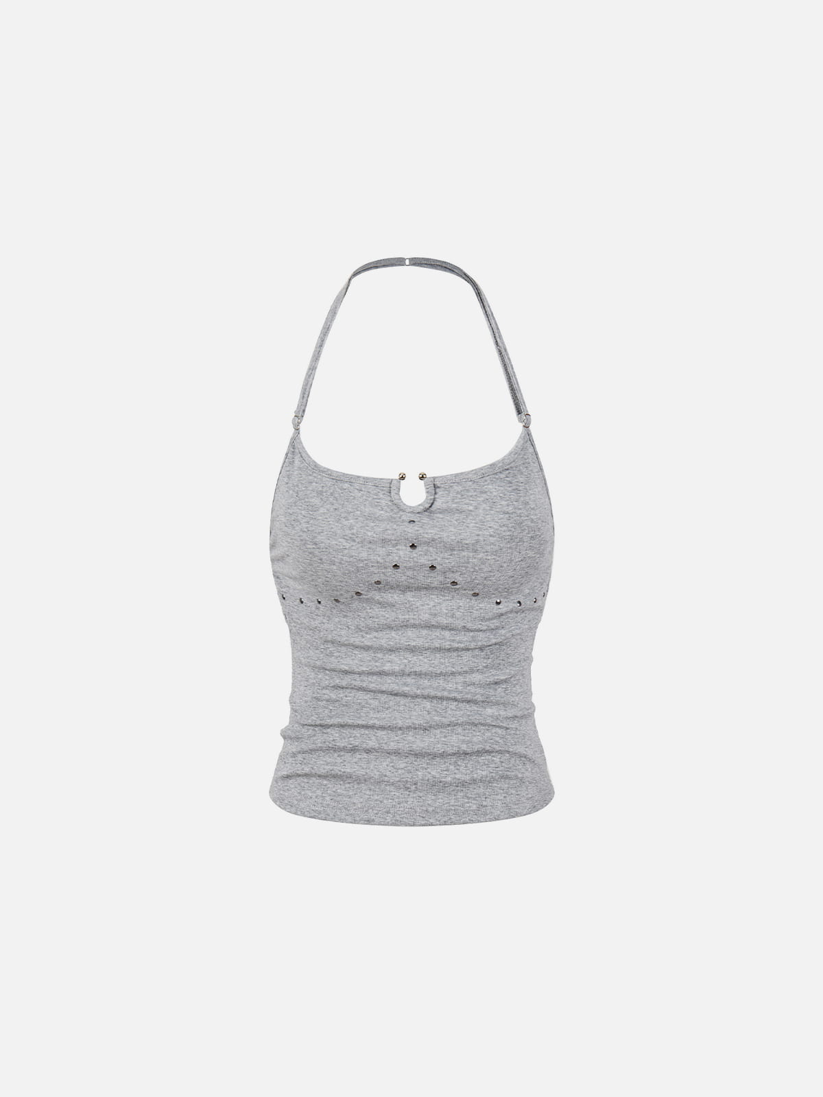 Studded Halter Tank Top