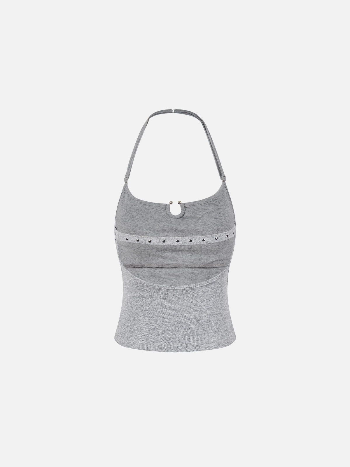 Studded Halter Tank Top
