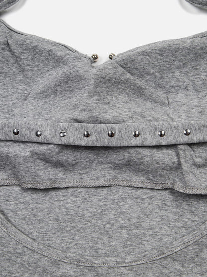 Studded Halter Tank Top