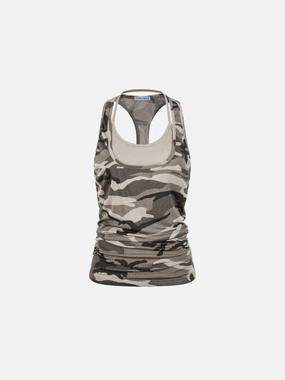 Camo Layered Tank Top