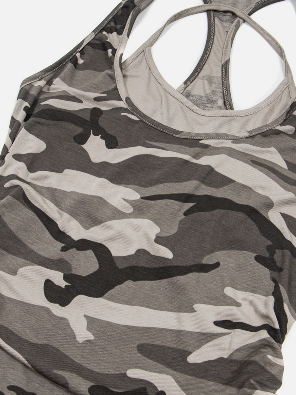 Camo Layered Tank Top
