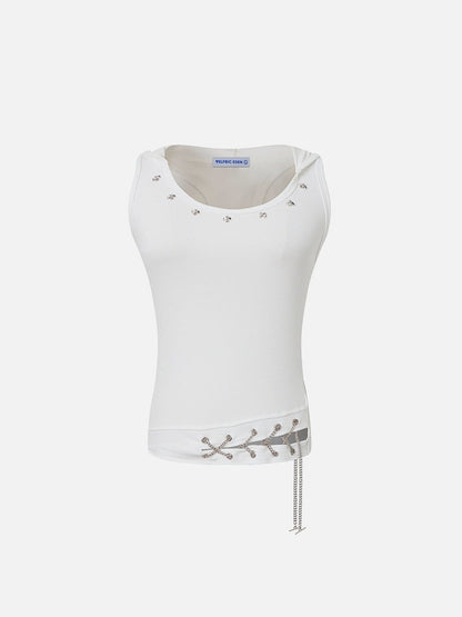 Chain Hooded Tank Top