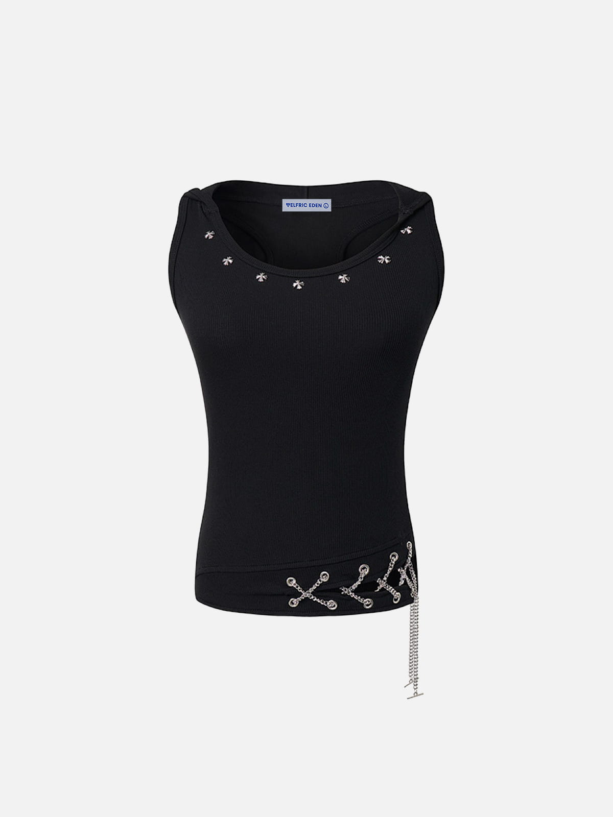 Chain Hooded Tank Top