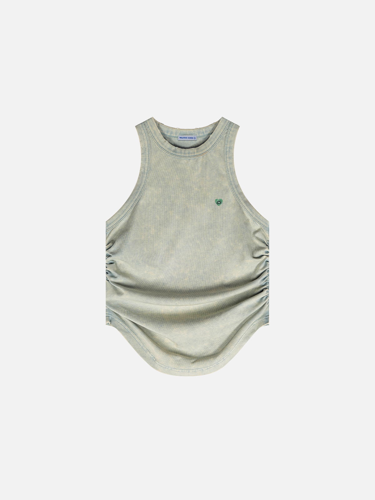 Washed Ruched Tank Top