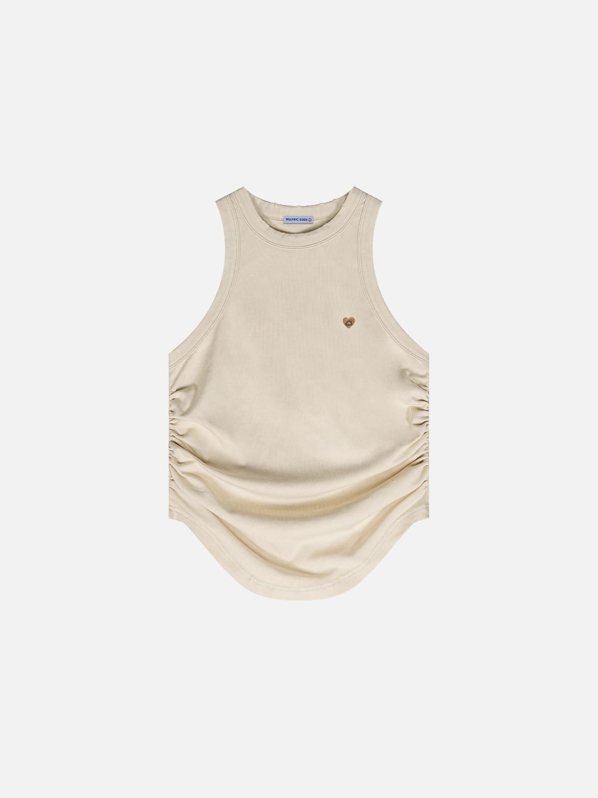 Washed Ruched Tank Top