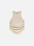 Washed Ruched Tank Top