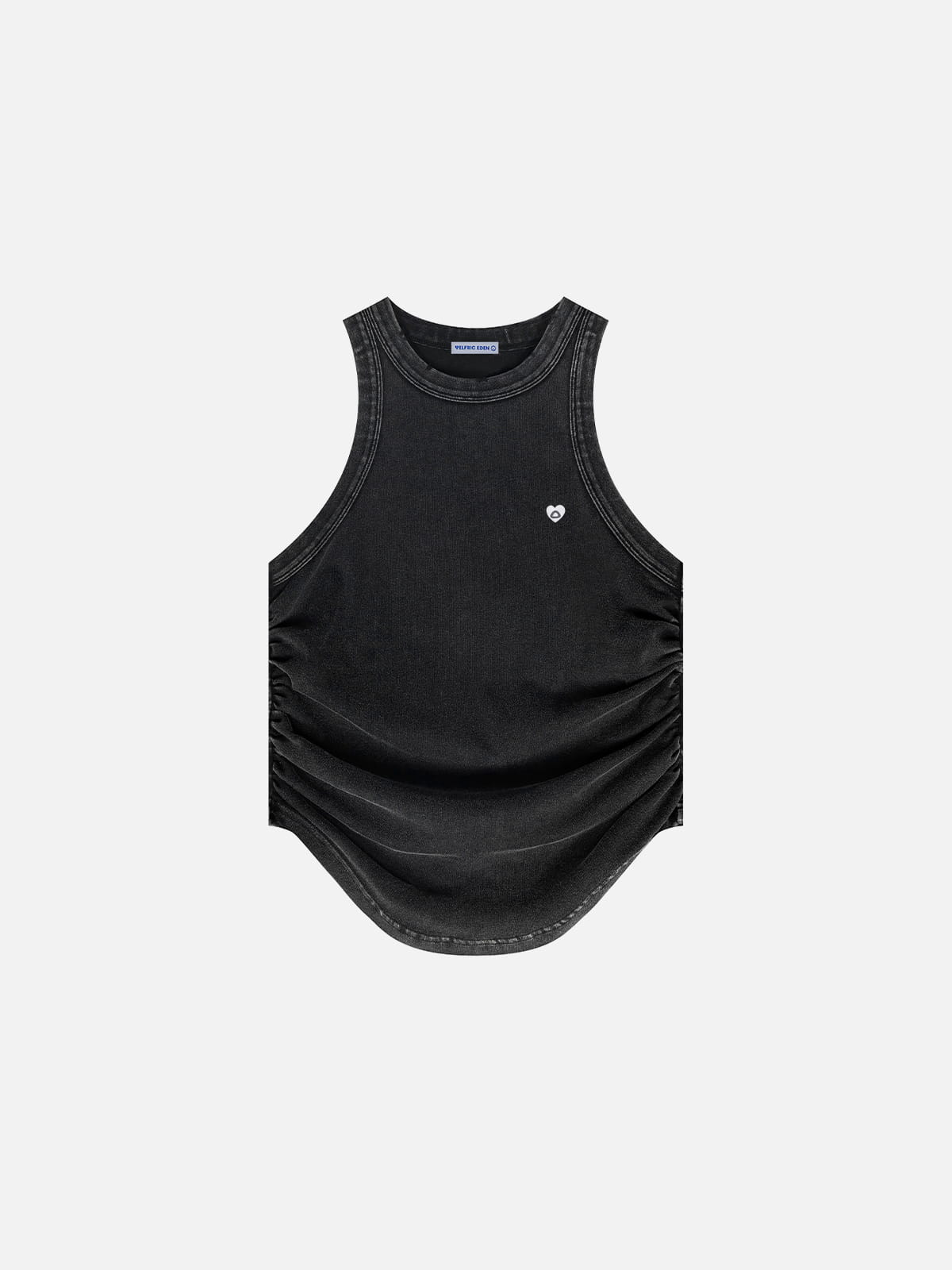 Washed Ruched Tank Top