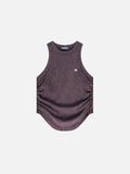 Washed Ruched Tank Top