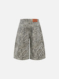 Leopard Print Longline Jorts