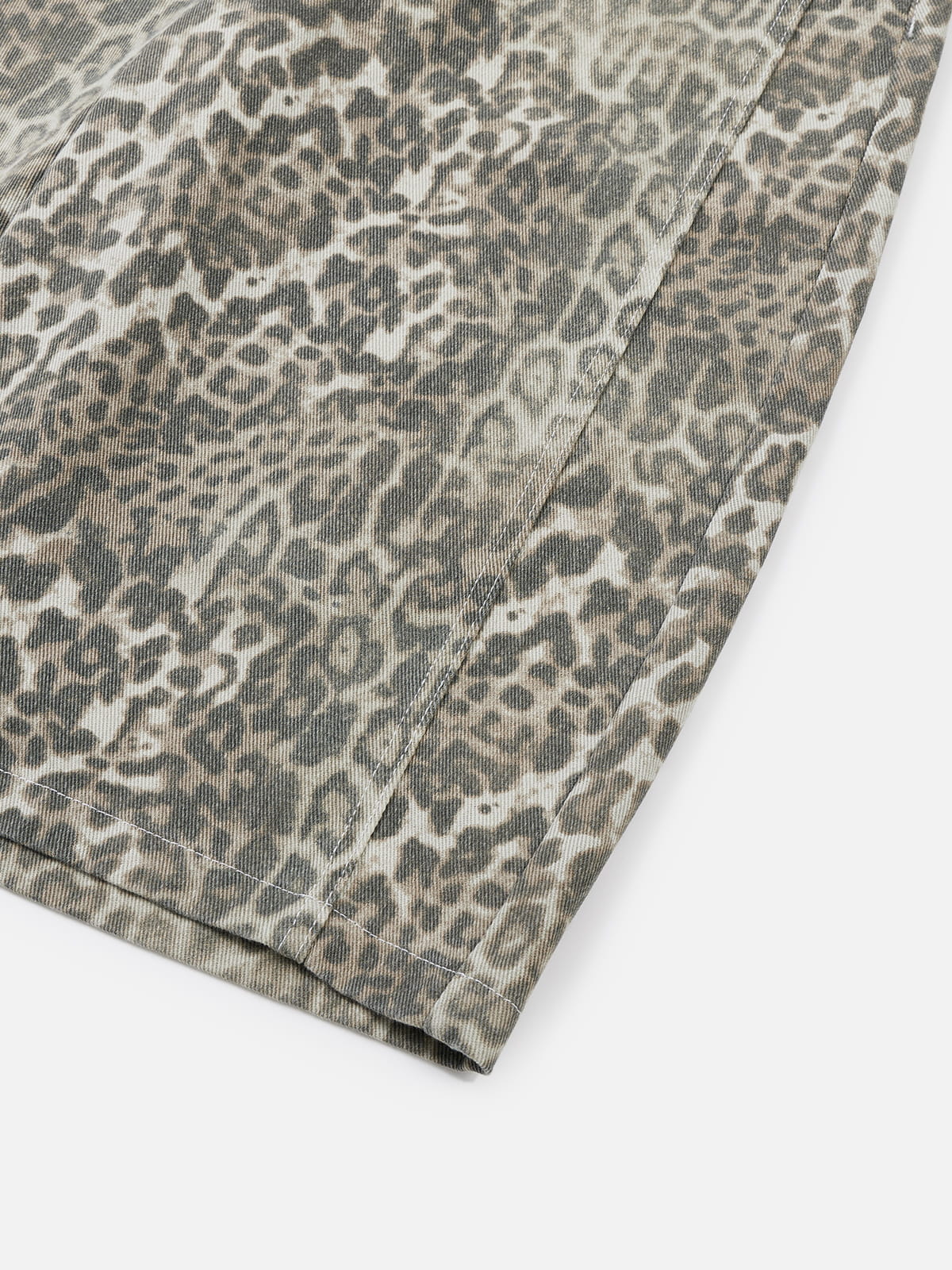 Leopard Print Longline Jorts