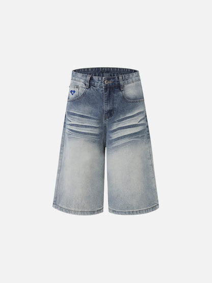 Washed Fade Longline Jorts