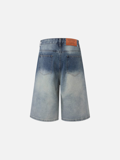 Washed Fade Longline Jorts