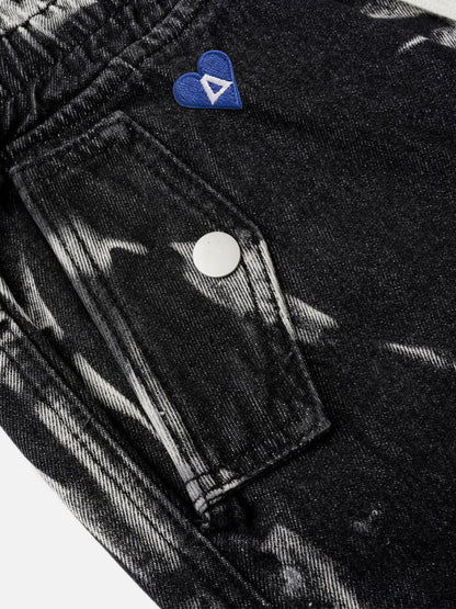 Tie Dye Cargo Jorts