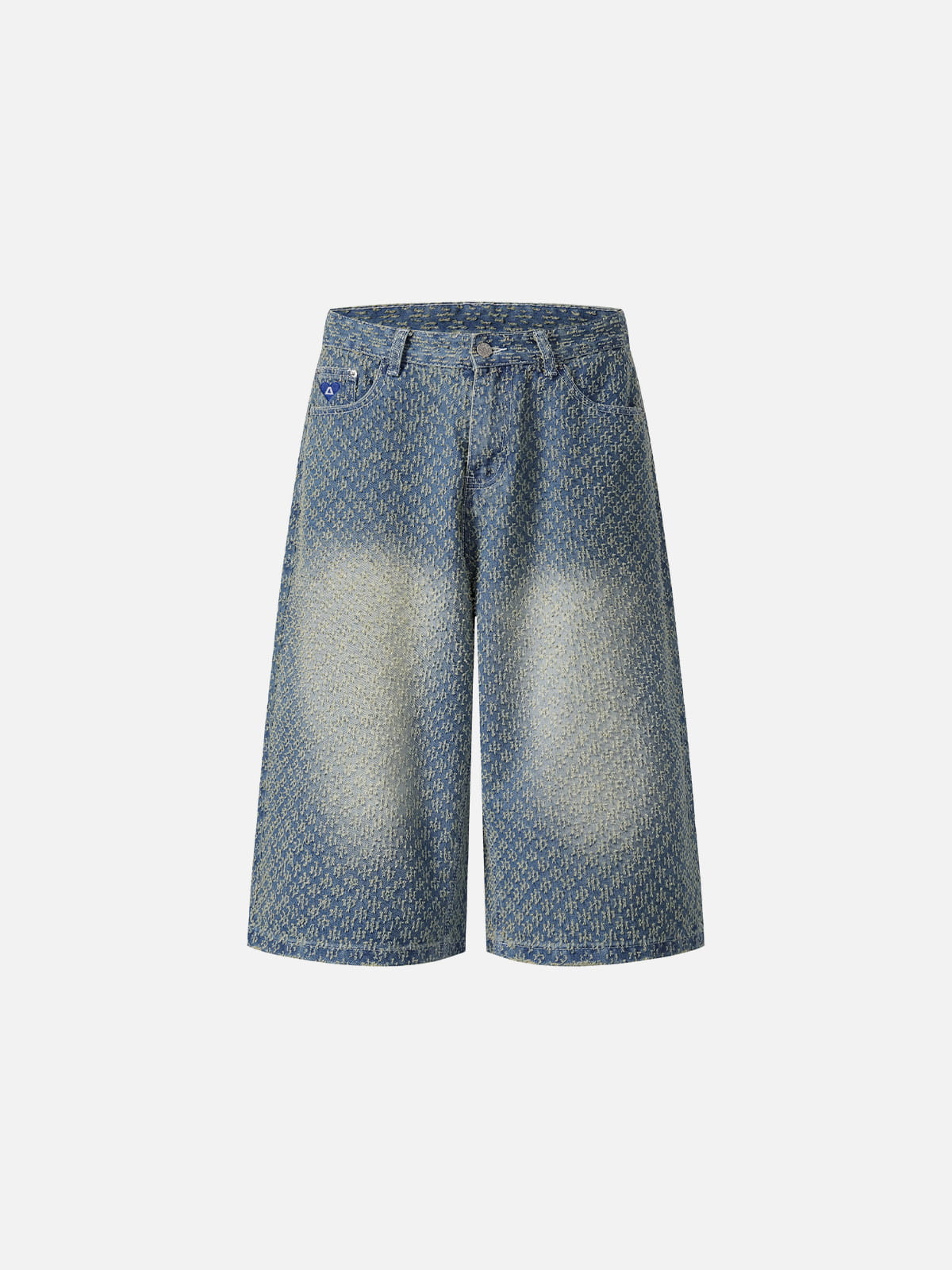 Washed Pattern Jorts