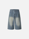 Washed Pattern Jorts