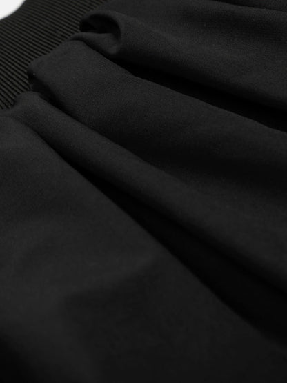 Drawstring Puff Mini Skirt