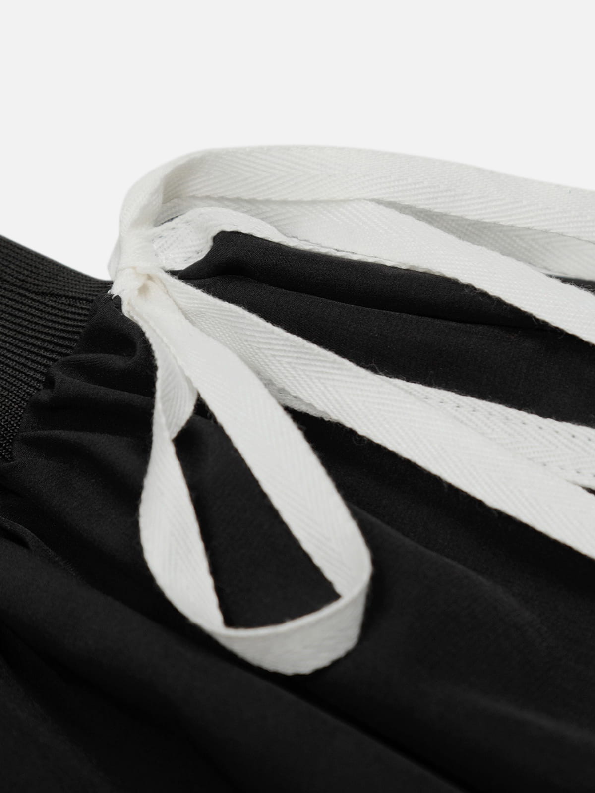 Drawstring Puff Mini Skirt