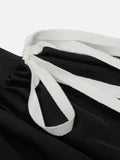 Drawstring Puff Mini Skirt