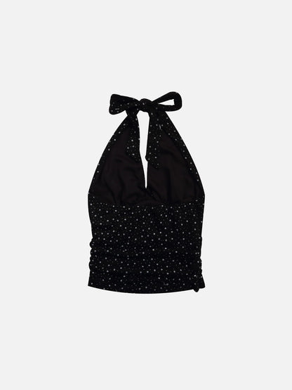 Star Graphic Halter Top