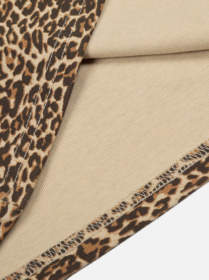 Leopard Henley Tank Top