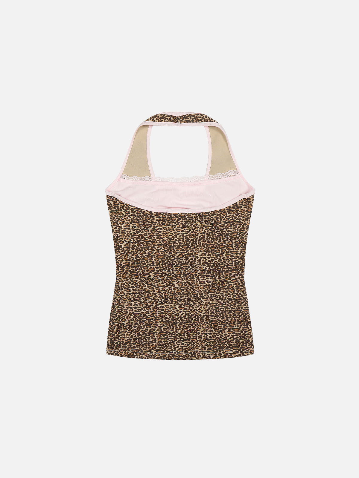 Leopard Henley Tank Top