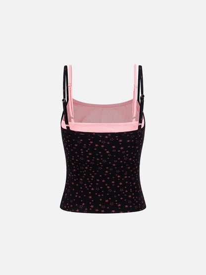 Star Print Cami Top