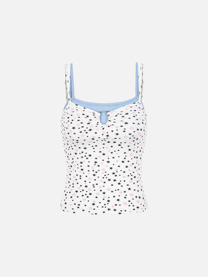 Star Print Cami Top