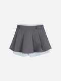 Pleated Layered Skirt