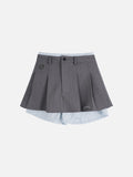 Pleated Layered Skirt