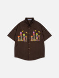 Birdhouse Embroidery Short Sleeve Shirt