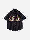 Birdhouse Embroidery Short Sleeve Shirt