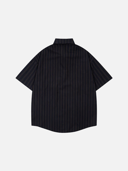 Birdhouse Embroidery Short Sleeve Shirt
