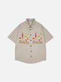 Birdhouse Embroidery Short Sleeve Shirt