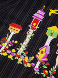 Birdhouse Embroidery Short Sleeve Shirt