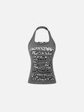 Leopard Cutout Tank Top