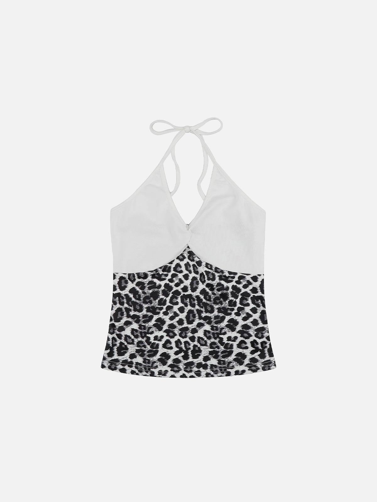 Leopard Halter Top